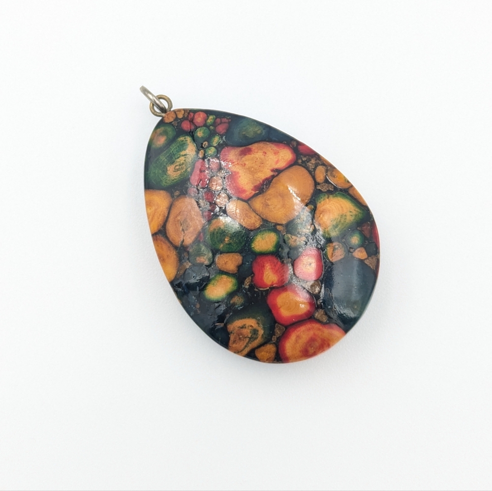 Vintage Scotland Heather stem Heathergem pendant